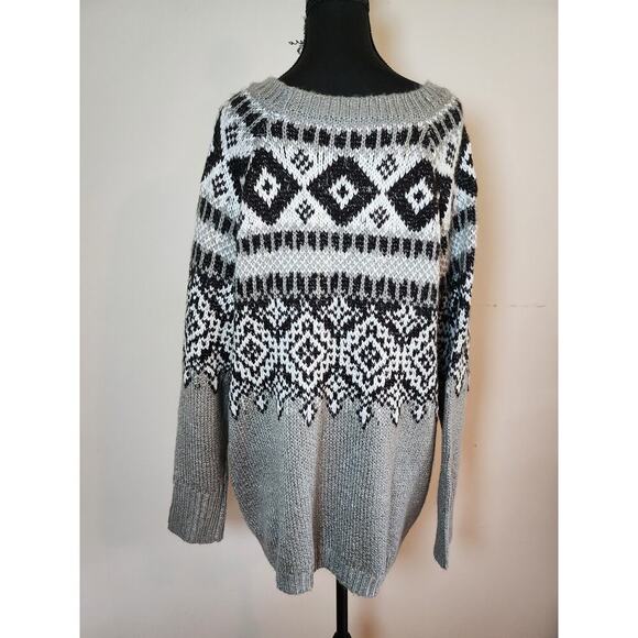 Roaman's Winter Chunky Knit Sweater Large(18-20) - Picture 2 of 10